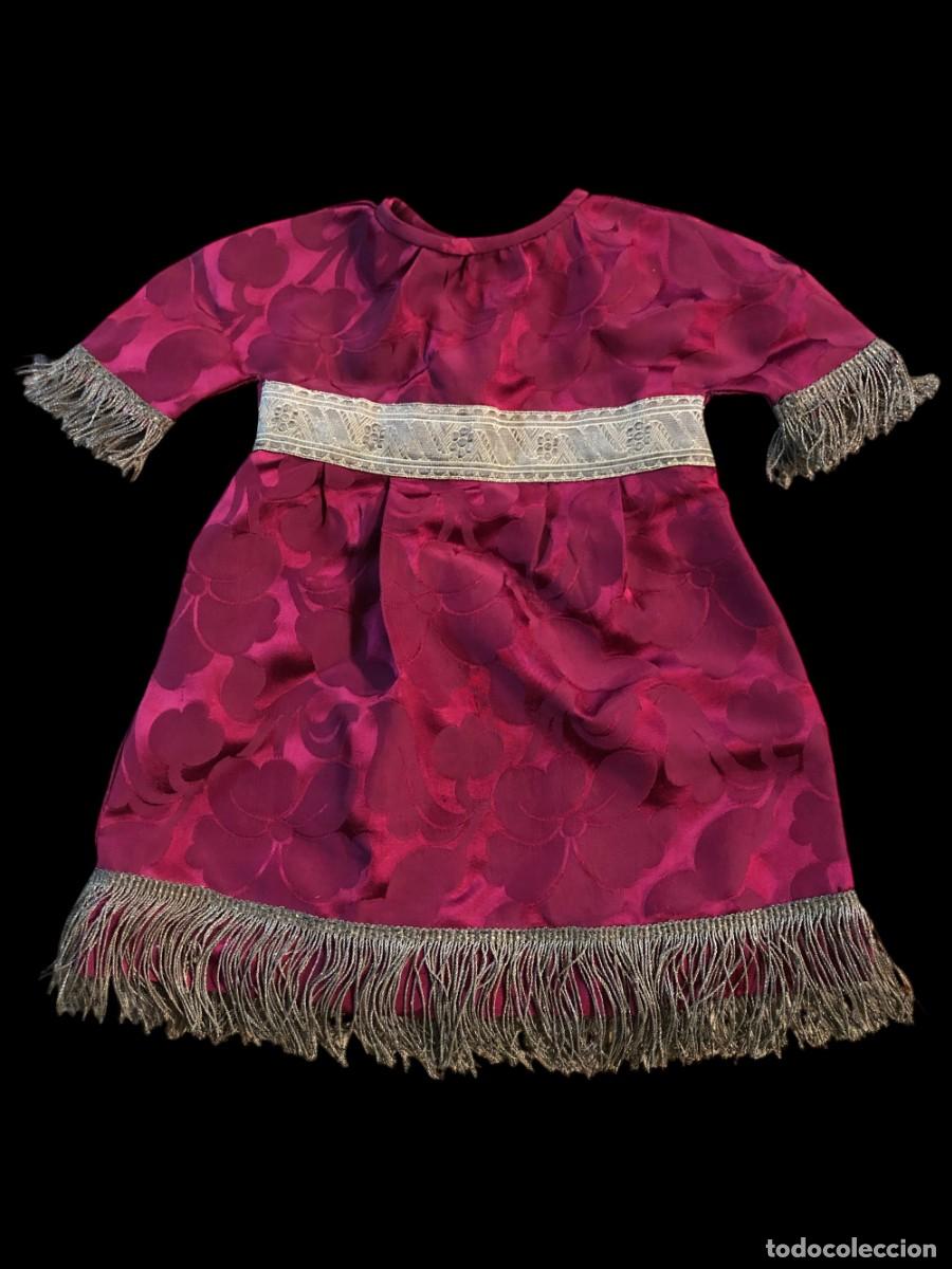 Antiguidades: MAGNIFICO TRAJE DE NI&Ntilde;O JESUS HECHO A MANO, TELA ANTIGUA