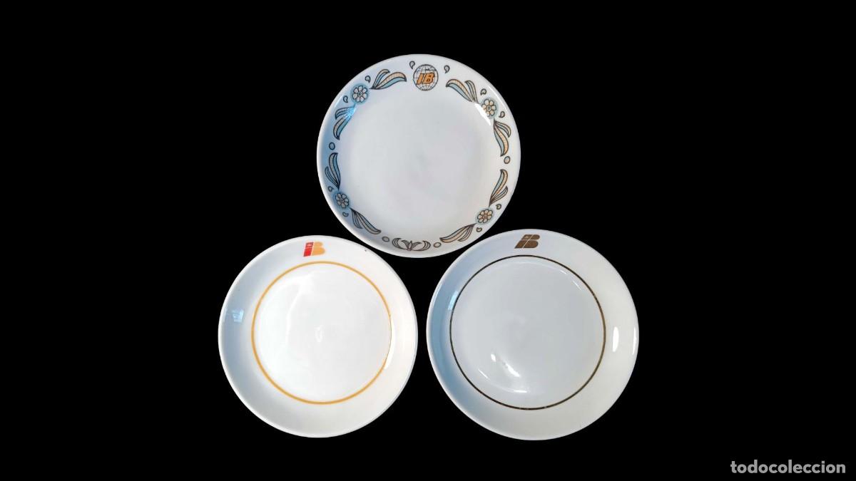 Antiques: LOTE 3 PLATILLOS DE PORCELANA - MARCAS &Aacute;LVAREZ HOSTELER&Iacute;A Y SANTA CLARA ESPA&Ntilde;A - VINTAGE A&Ntilde;OS 70/80