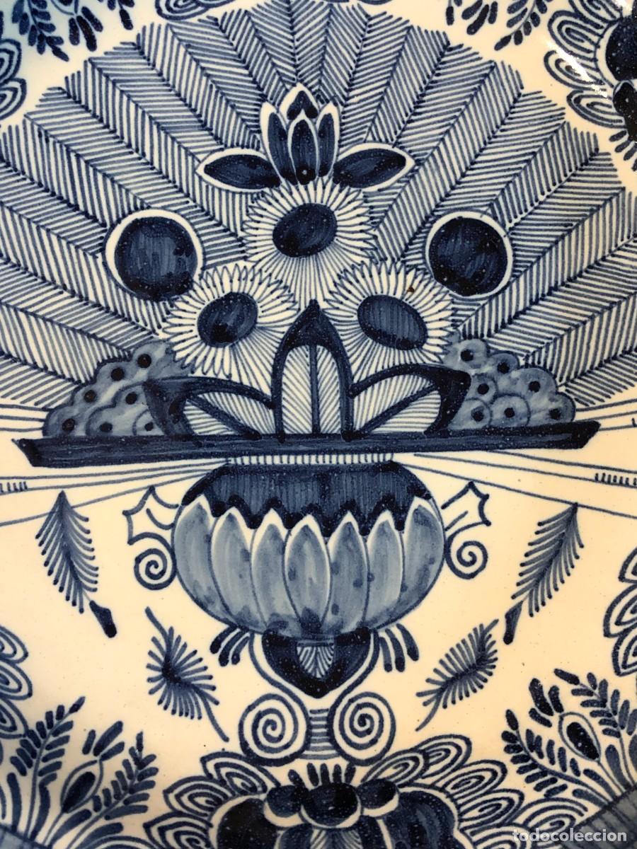 Antig&uuml;edades: GRAN PLATO DELFT DE INSPIRACION CHINESCA - Foto 2