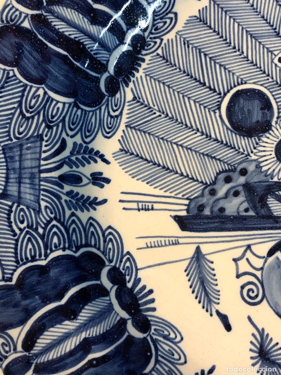 Antig&uuml;edades: GRAN PLATO DELFT DE INSPIRACION CHINESCA - Foto 3