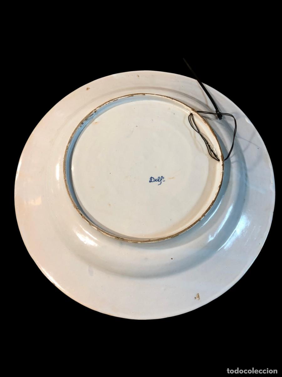 Antig&uuml;edades: GRAN PLATO DELFT DE INSPIRACION CHINESCA - Foto 4