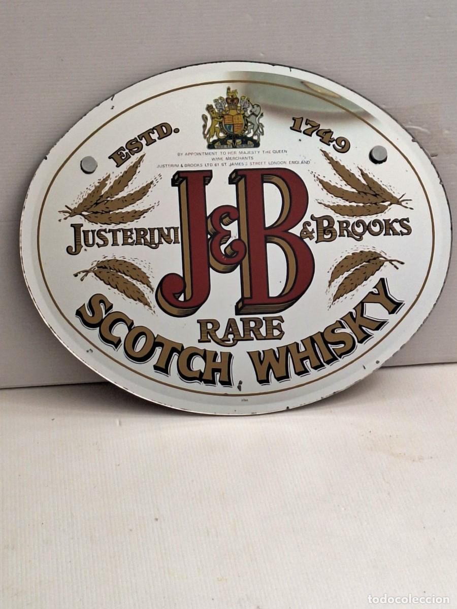 Antig&uuml;edades: ESPEJO ANTIGUO PUBLICITARIO DE J&B.