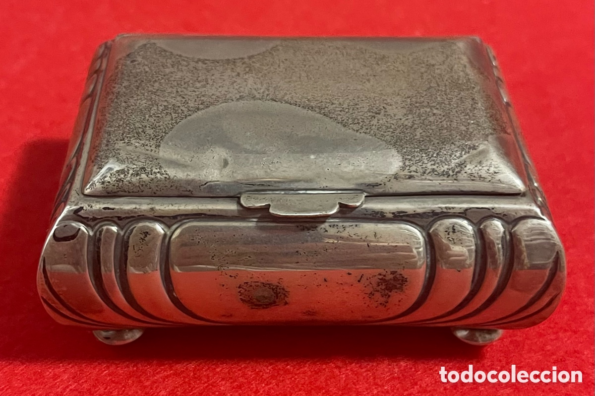 Antig&uuml;edades: Bonita caja Joyero, en Plata de ley contrastada.