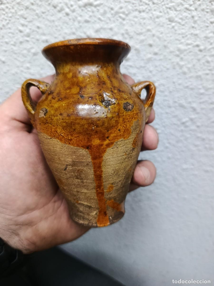 Antig&uuml;edades: Antigua orza para azafr&aacute;n de cer&aacute;mica de Bail&eacute;n