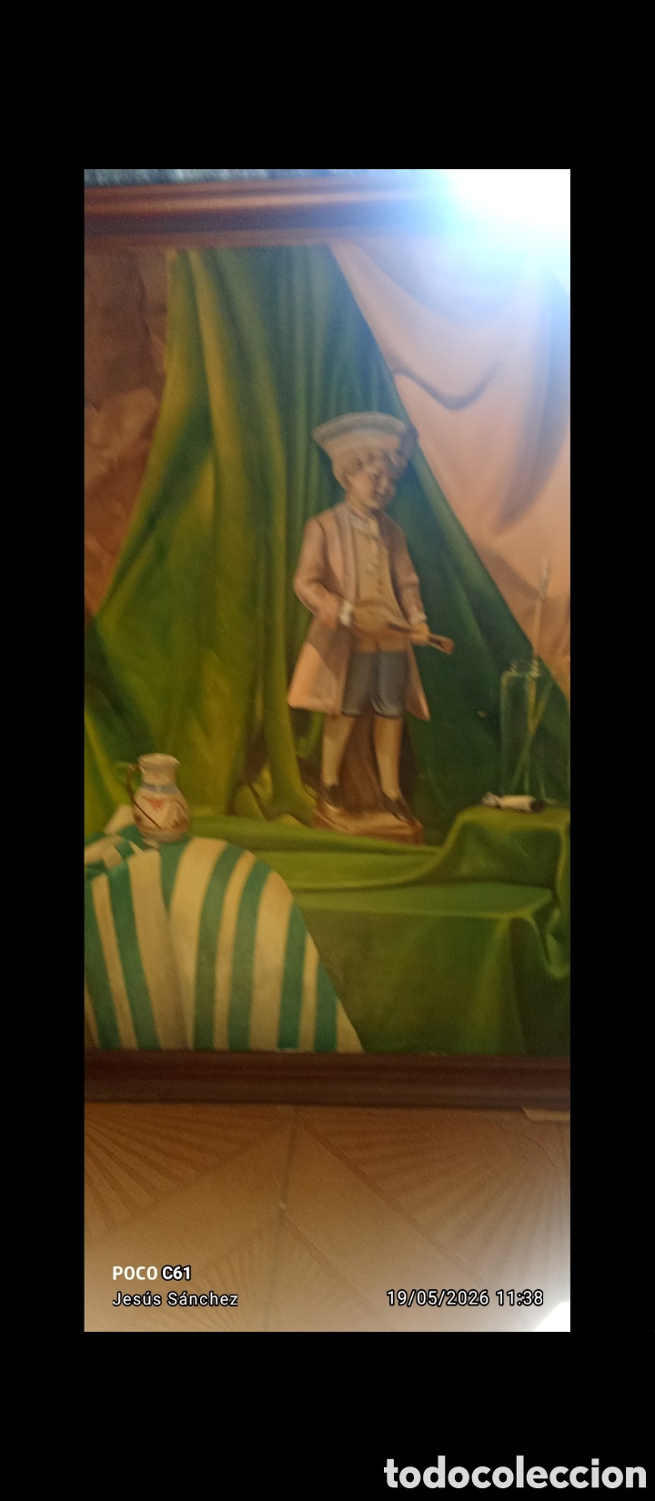 Antig&uuml;edades: Cuadro al &oacute;leo de Manuel Mart&iacute;n - Foto 1