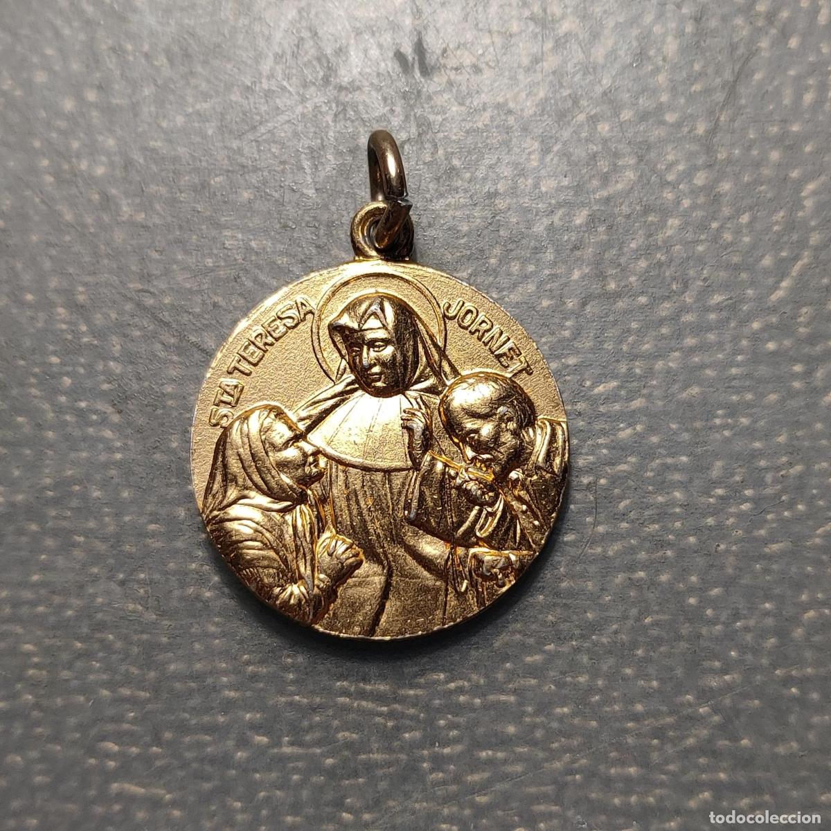 Antig&uuml;edades: MEDALLA RELIGIOSA VALENCIA SANTA TERESA CHORNET VIRGEN DE LOS DESAMPARADOS