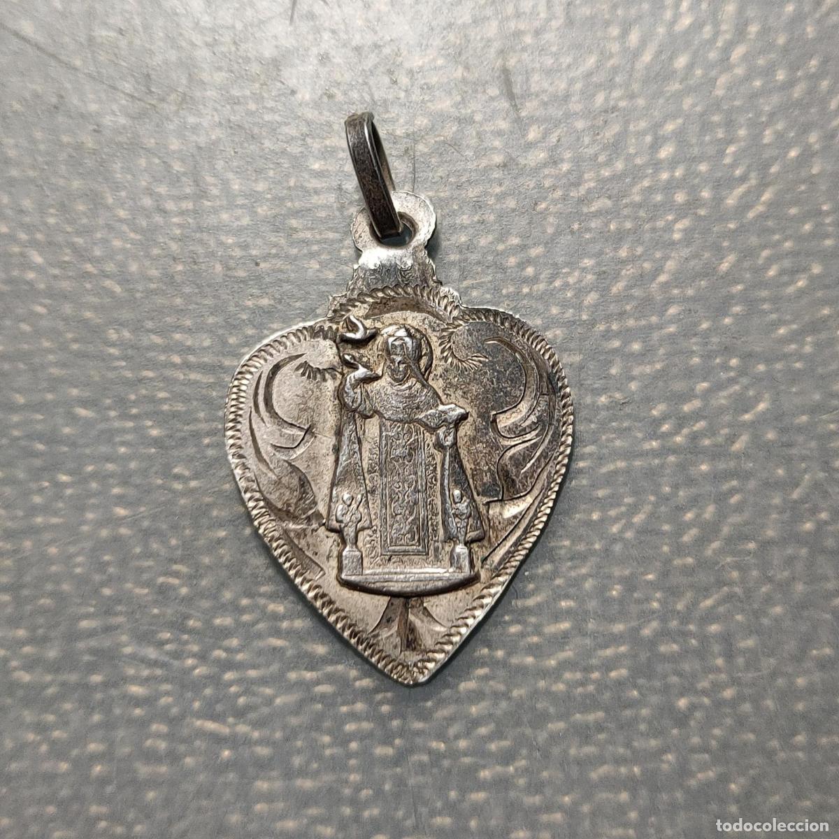 Antig&uuml;edades: MEDALLA RELIGIOSA ALBA DE TORMES SANTA TERESA DE JESUS RECUERDO PLATA