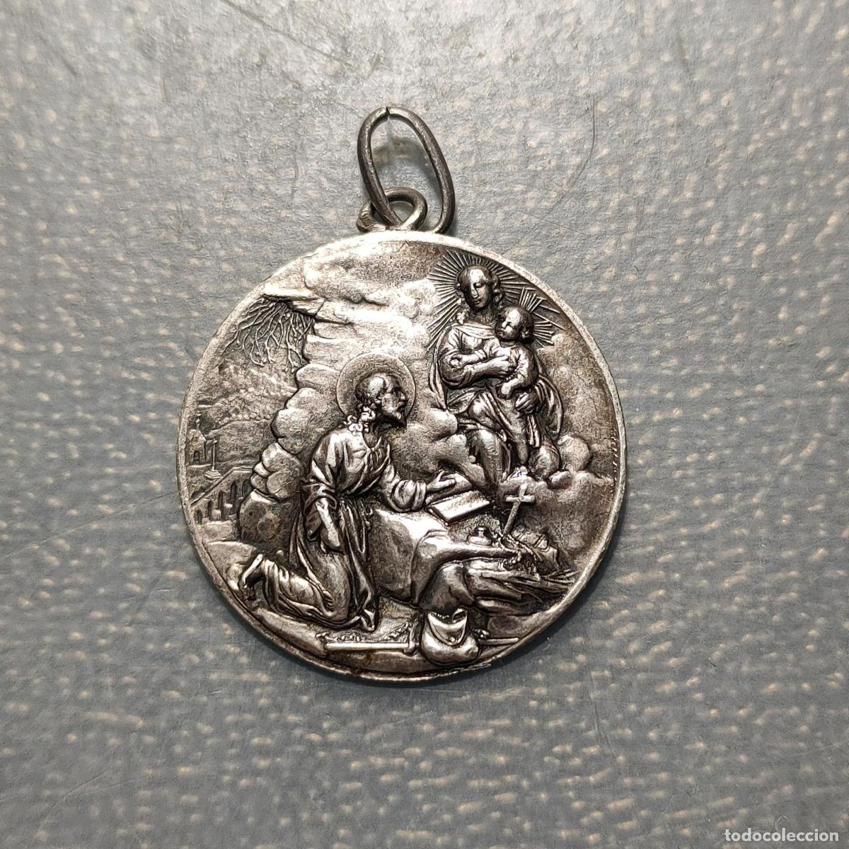 Antig&uuml;edades: MEDALLA RELIGIOSA SIGLO XX COMIENZOS SAN JUAN DE LA CRUZ PLATA