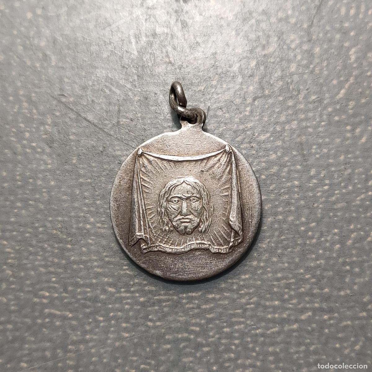 Antig&uuml;edades: MEDALLA RELIGIOSA HONRUBIA SANTA FAZ IMAGEN DEL SANTO ROSTRO QUE VENERA PLATA