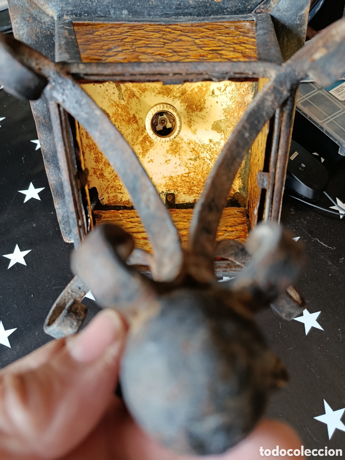 Antig&uuml;edades: ANTIGUO FAROL DE FORJA. - Foto 7