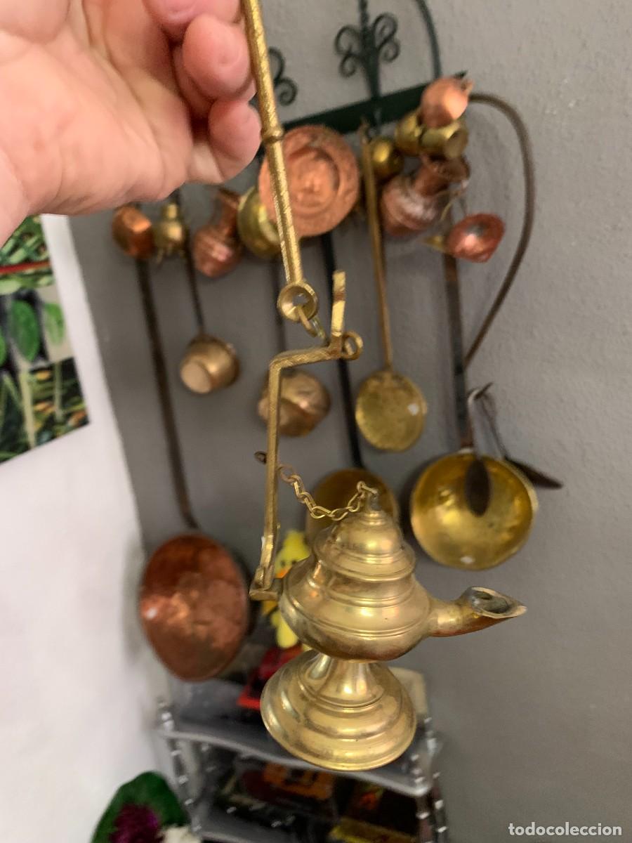 Antig&uuml;edades: candil bronce antugo resto tienda