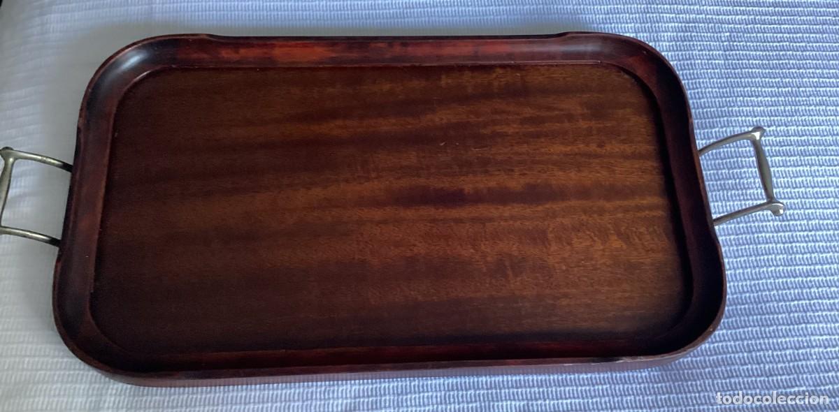 Antig&uuml;edades: Bandeja antigua de madera Royal Rochester