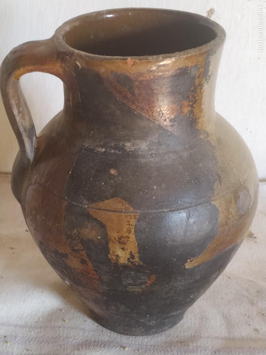 Antig&uuml;edades: Puchero antiguo alfarer&iacute;a extinguida Consuegra (Toledo)