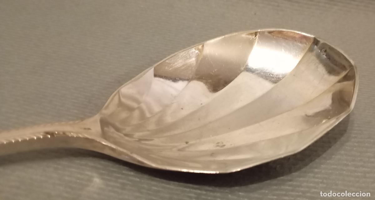 Antig&uuml;edades: Cuchara antigua plateada M Bros. - Foto 3