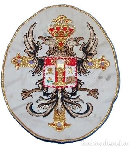 Antig&uuml;edades: PARCHE BORDADO PARA CAPA HERMANDAD COFRADE SANTA CENA DE GRANADA