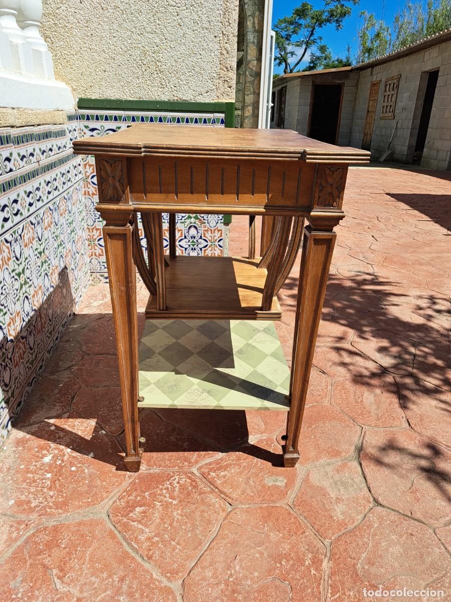 Antig&uuml;edades: Mesa auxiliar Art Deco madera - Foto 2
