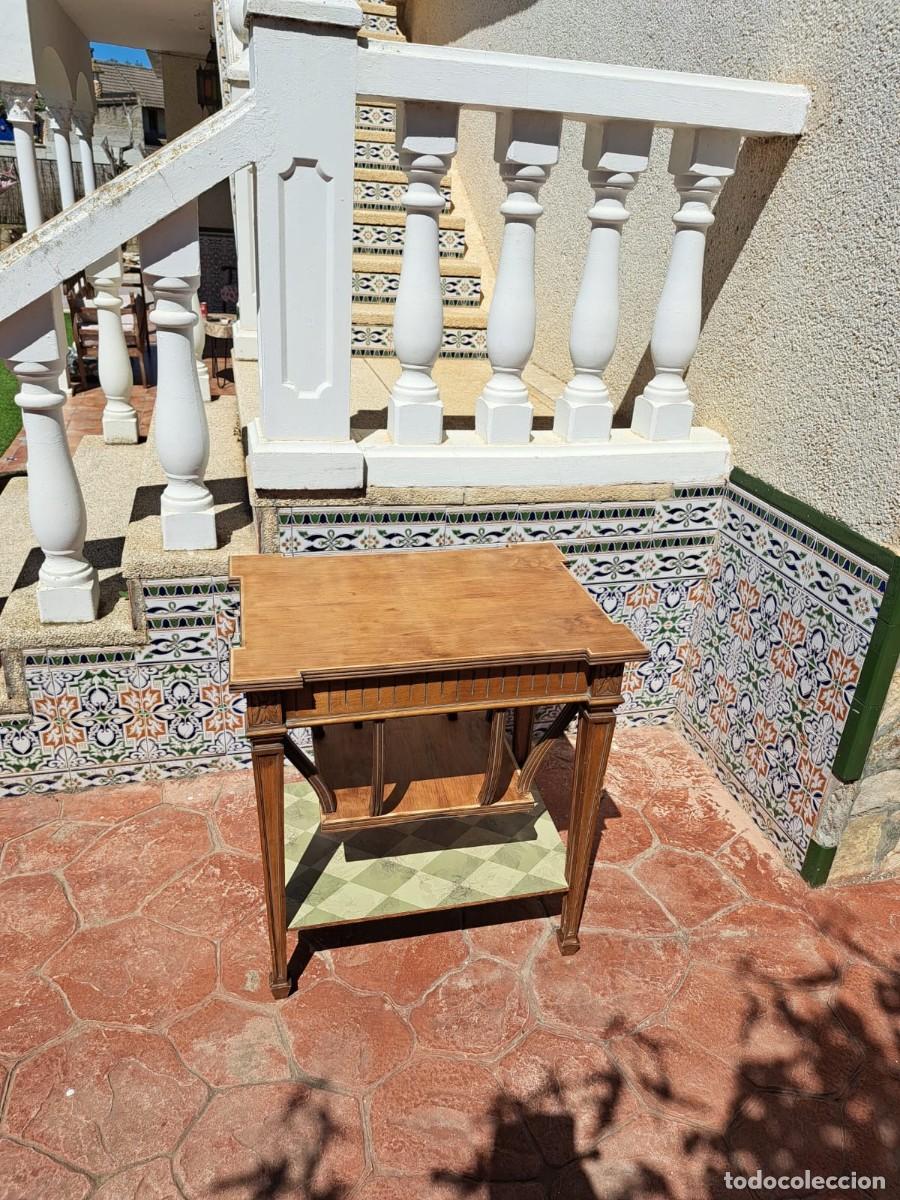 Antig&uuml;edades: Mesa auxiliar Art Deco madera - Foto 4