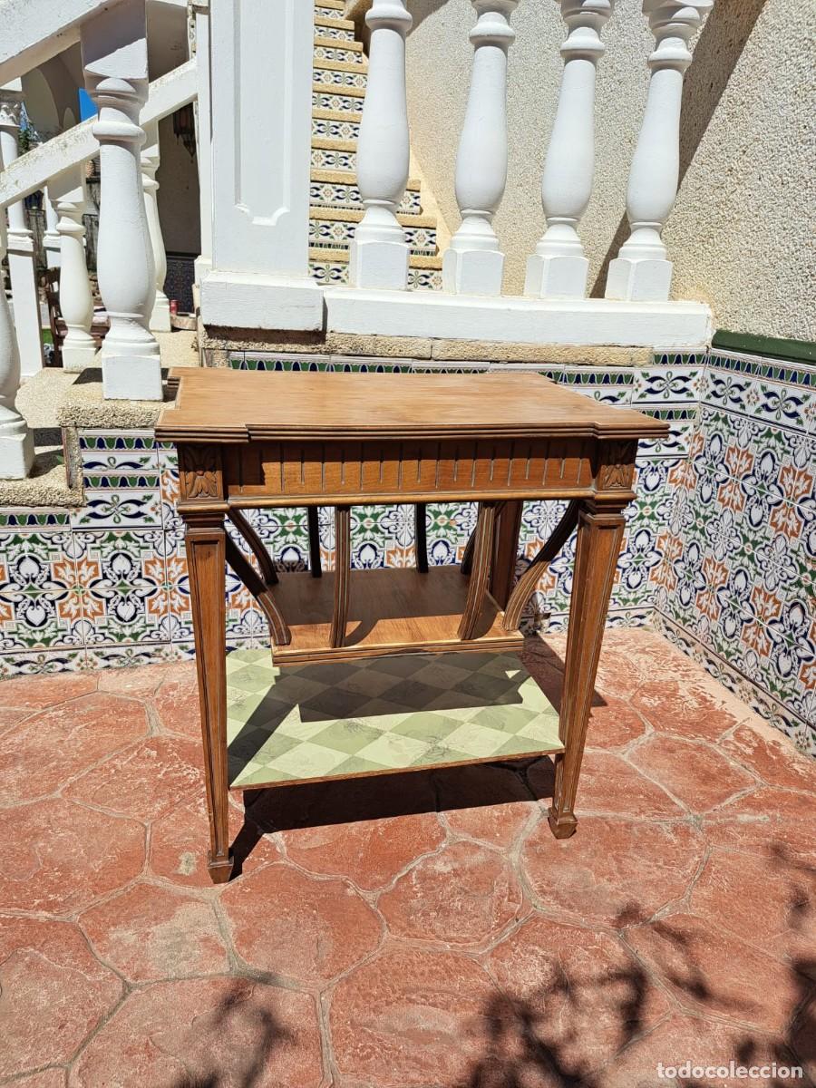 Antig&uuml;edades: Mesa auxiliar Art Deco madera - Foto 5