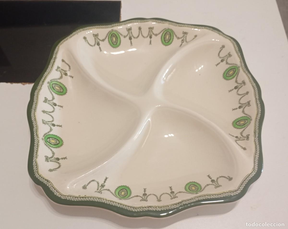 Antig&uuml;edades: RARA BANDEJA ANTIGUA DE 1920-30,PARA SERVIR ENTREMESES DE 4 DIVISIONES DE PORCELANA FINA,ROYAL DOULT