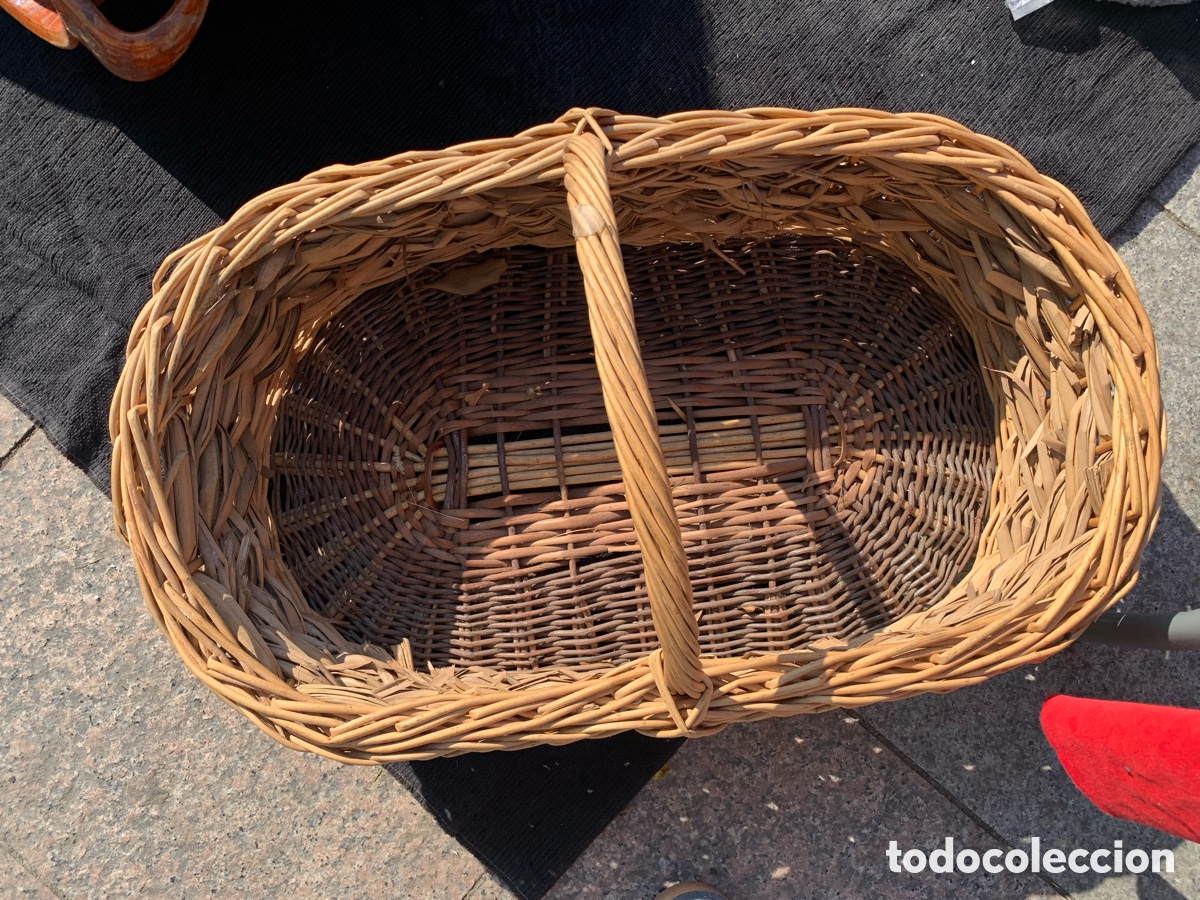 Antig&uuml;edades: Cesta mimbre grande camarones - Foto 2