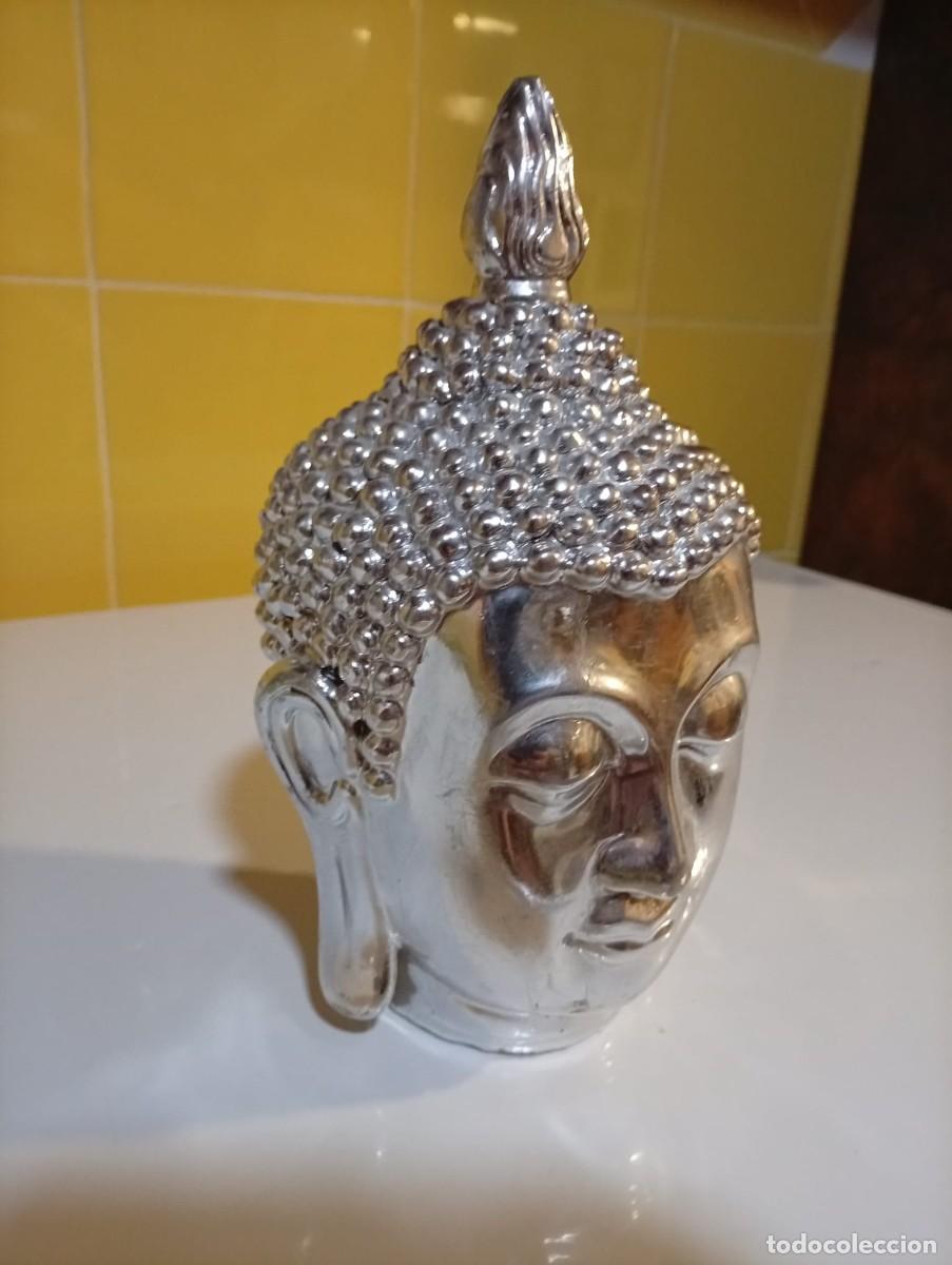 Antig&uuml;edades: figura de buda plateado - Foto 2