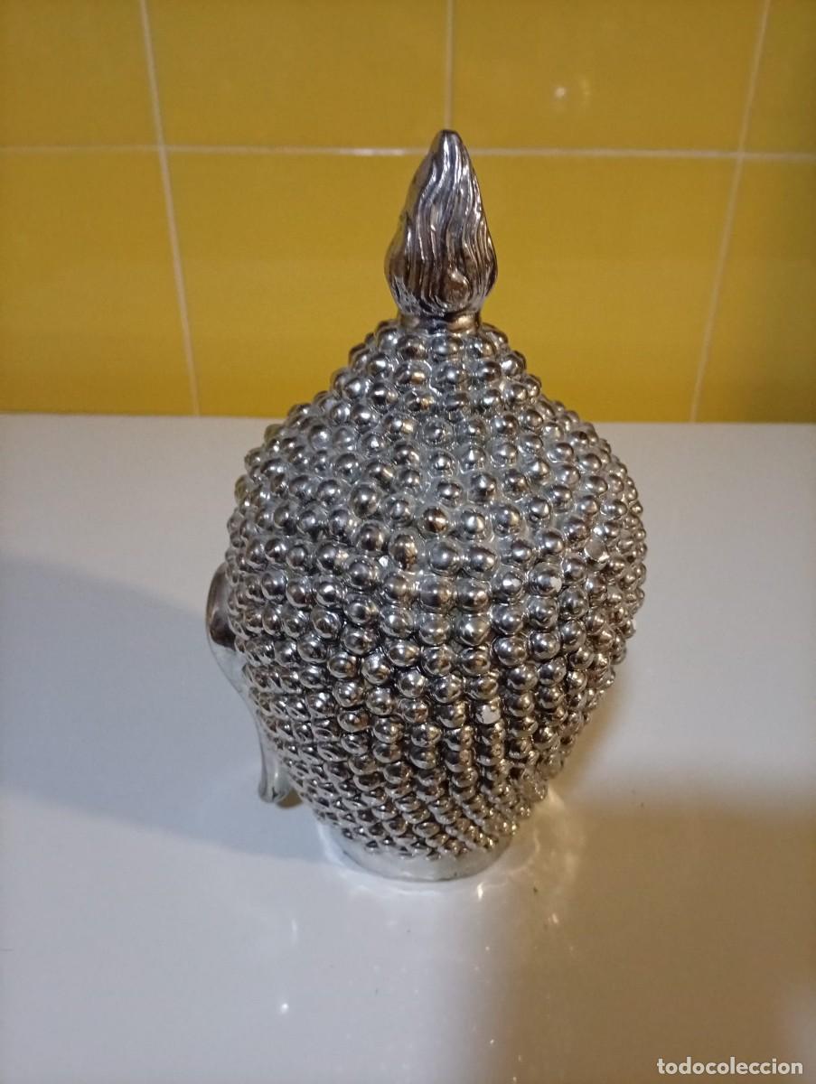 Antig&uuml;edades: figura de buda plateado - Foto 3