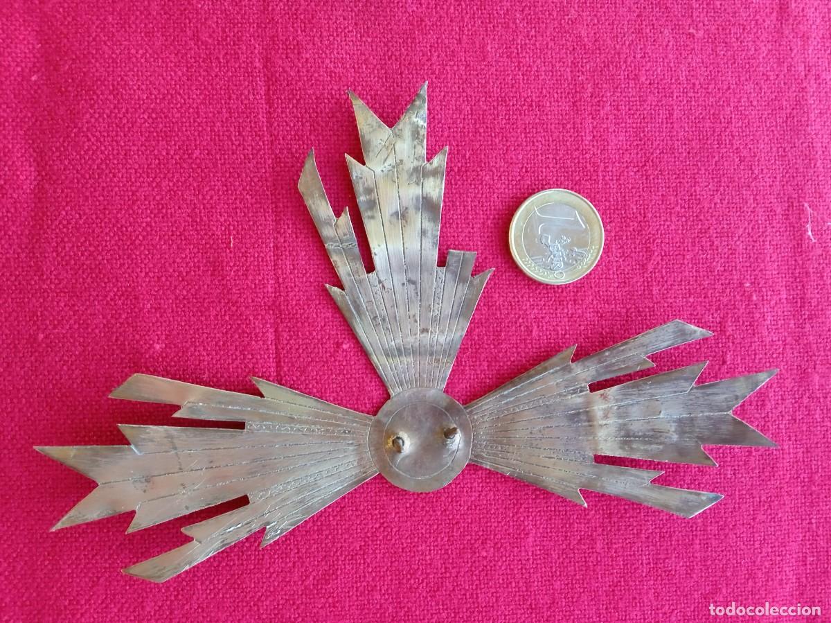 Antig&uuml;edades: Potencias Aureola Corona resplandor de metal para figura religiosa