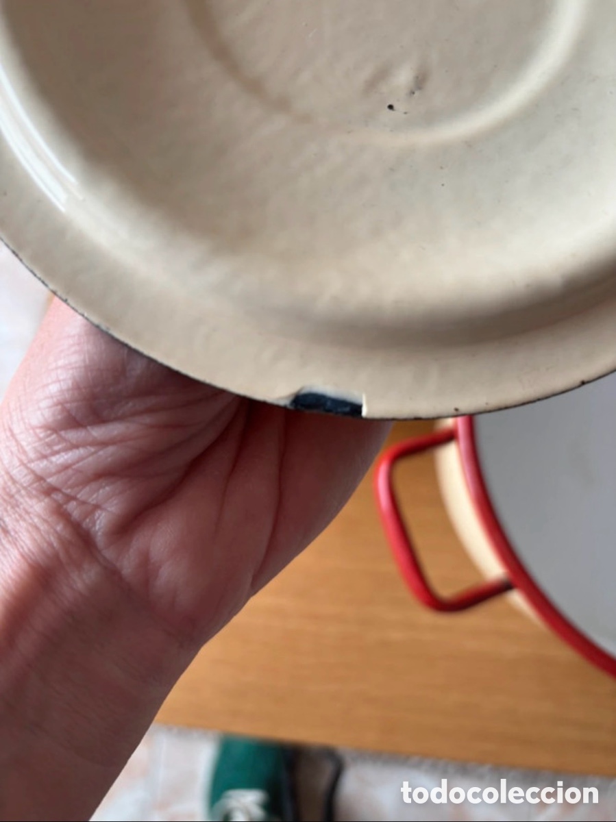 Antig&uuml;edades: Juego de 2 cazuelas esmaltadas - Foto 6