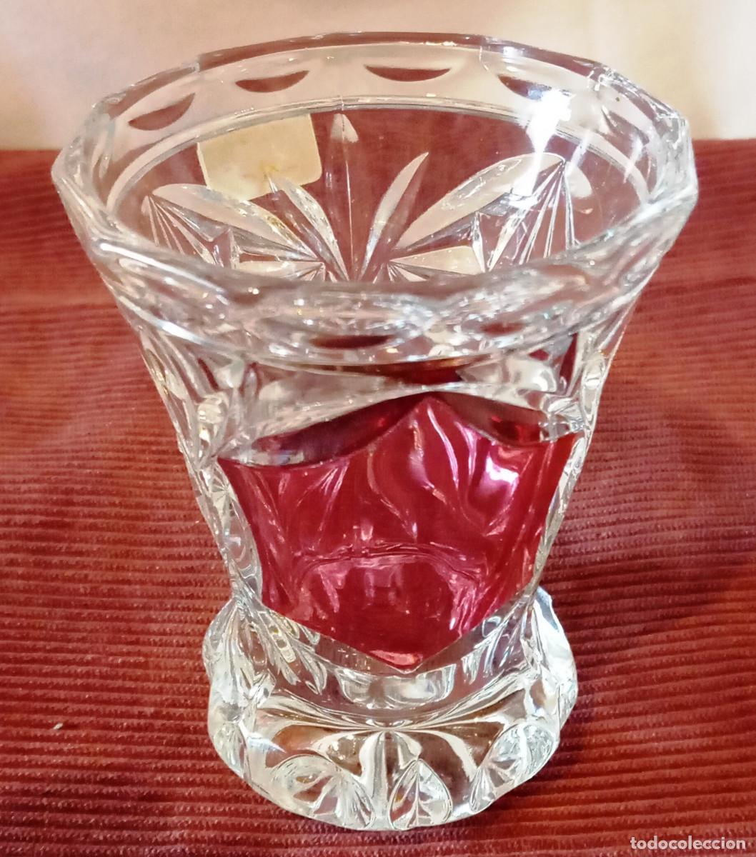 Antig&uuml;edades: Jarr&oacute;n cristal tallado rub&iacute;. - Foto 1