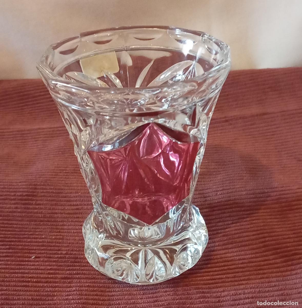 Antig&uuml;edades: Jarr&oacute;n cristal tallado rub&iacute;. - Foto 3