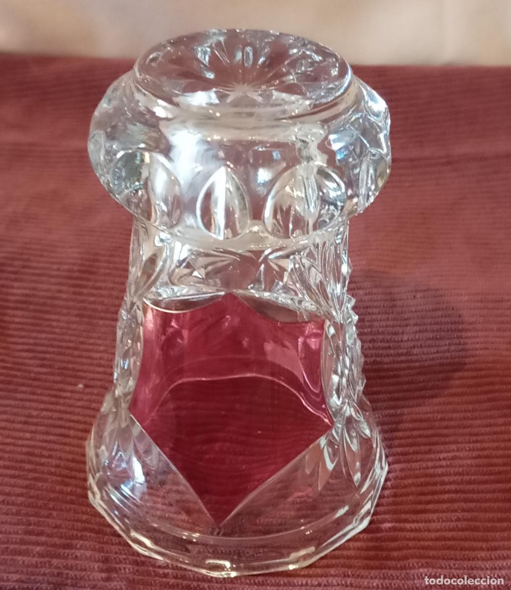 Antig&uuml;edades: Jarr&oacute;n cristal tallado rub&iacute;. - Foto 8