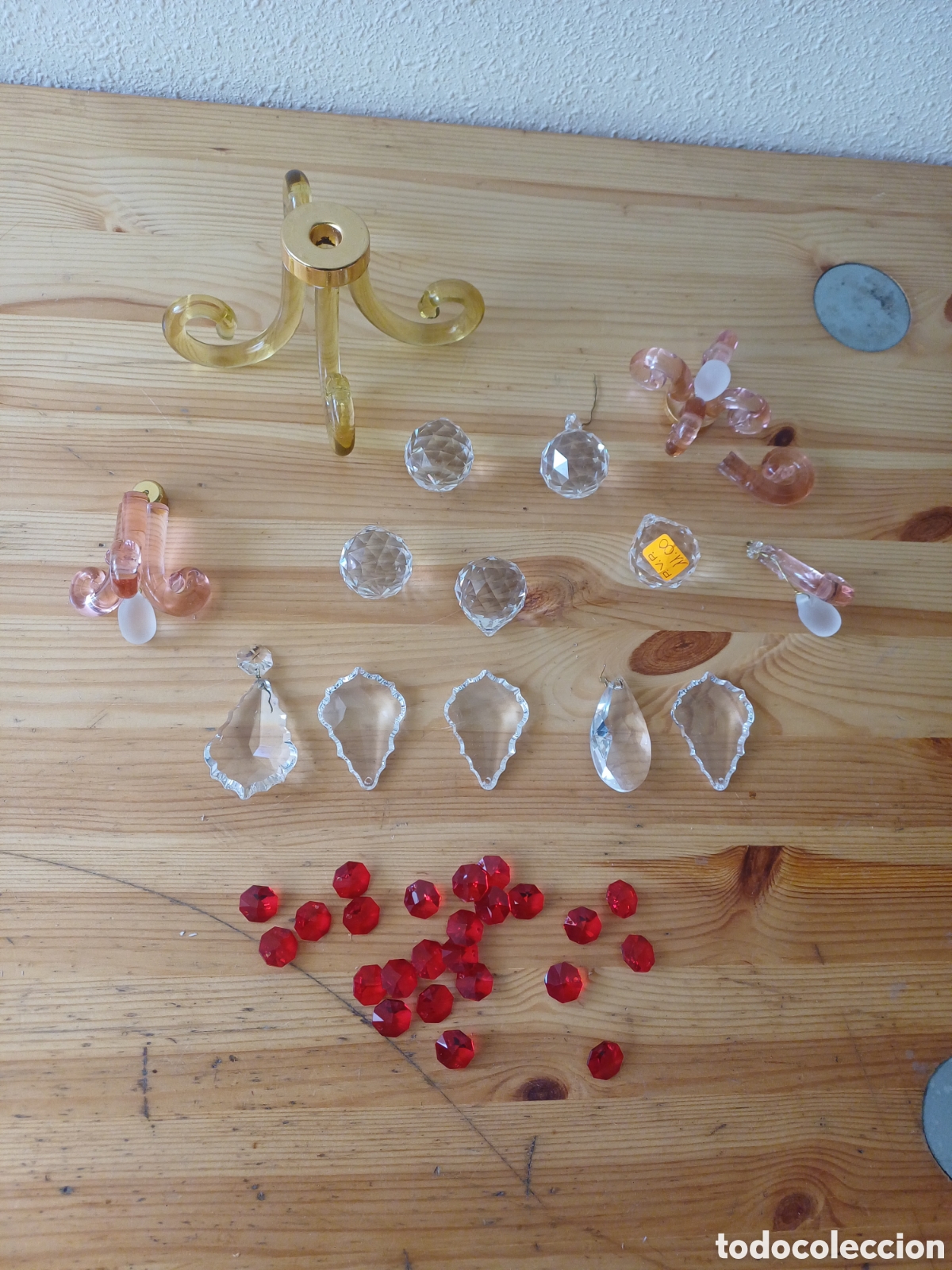 Antiques: LOTE VARIADO L&Aacute;GRIMAS DE CRISTAL PARA L&Aacute;MPARA COLGANTE