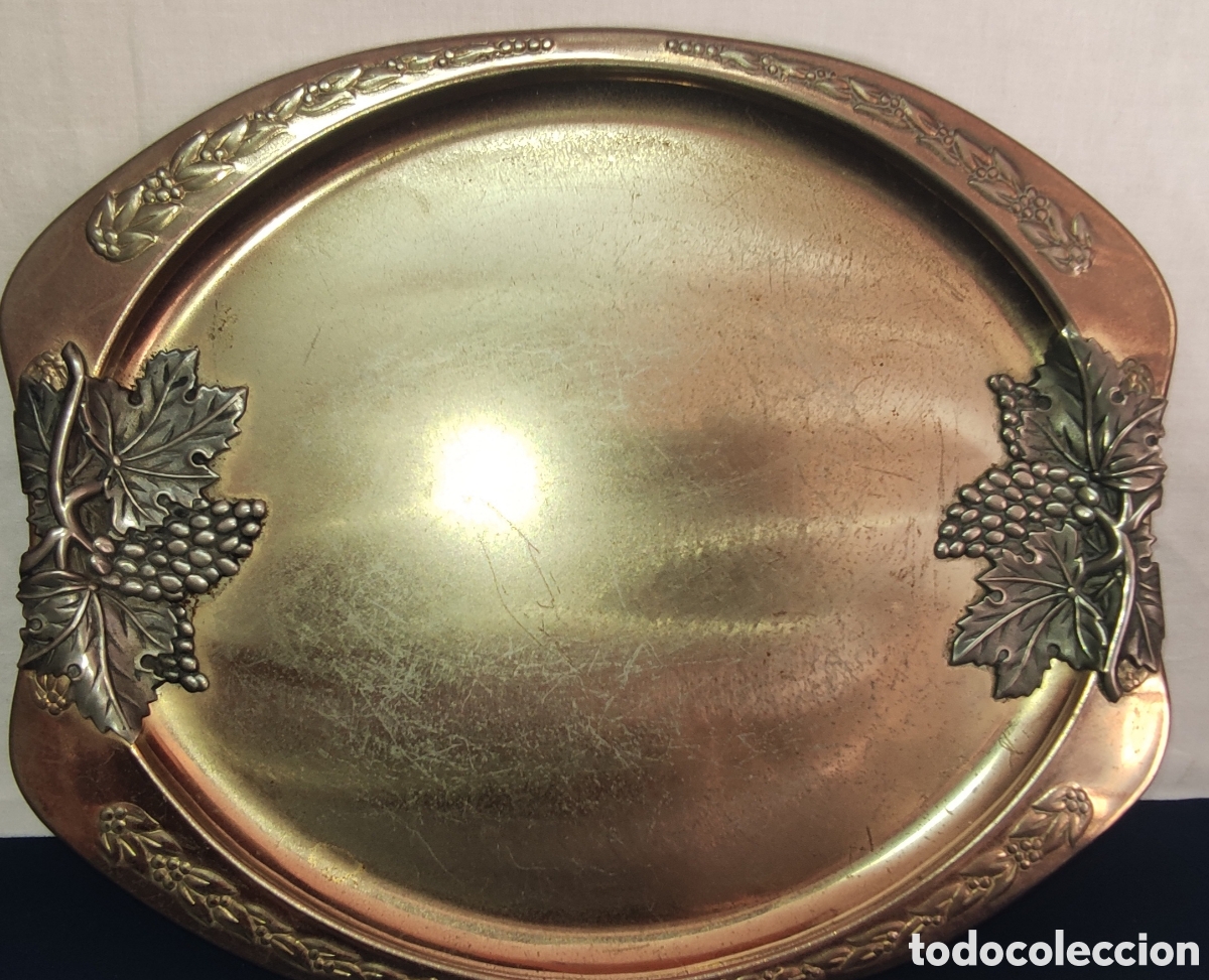 Antig&uuml;edades: Antigua bandeja de metal