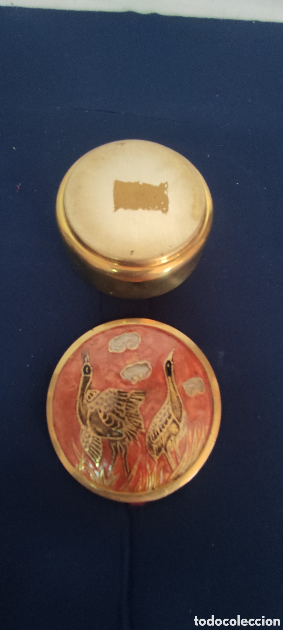 Antig&uuml;edades: Caja de metal esmaltado - Foto 5