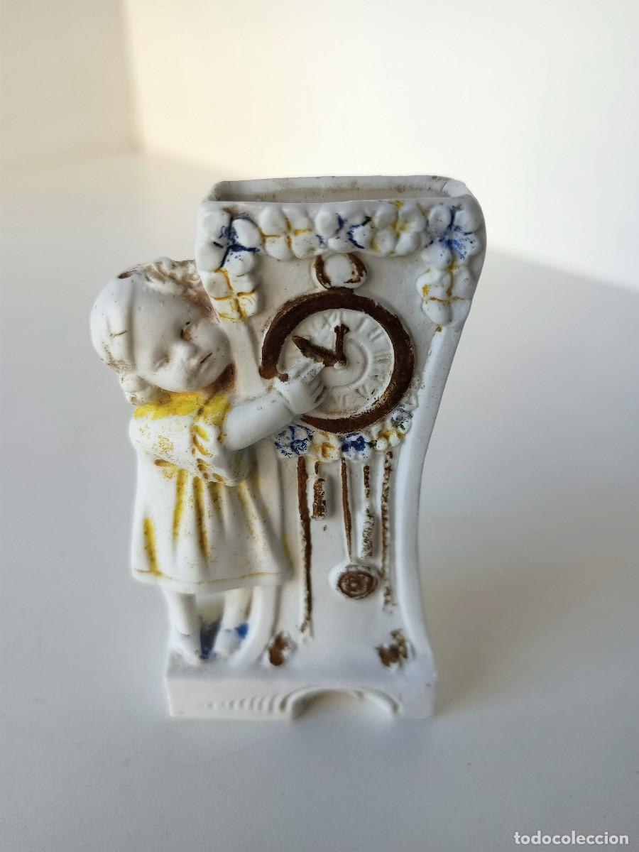 Antig&uuml;edades: Palillero de biscuit Art Noveau
