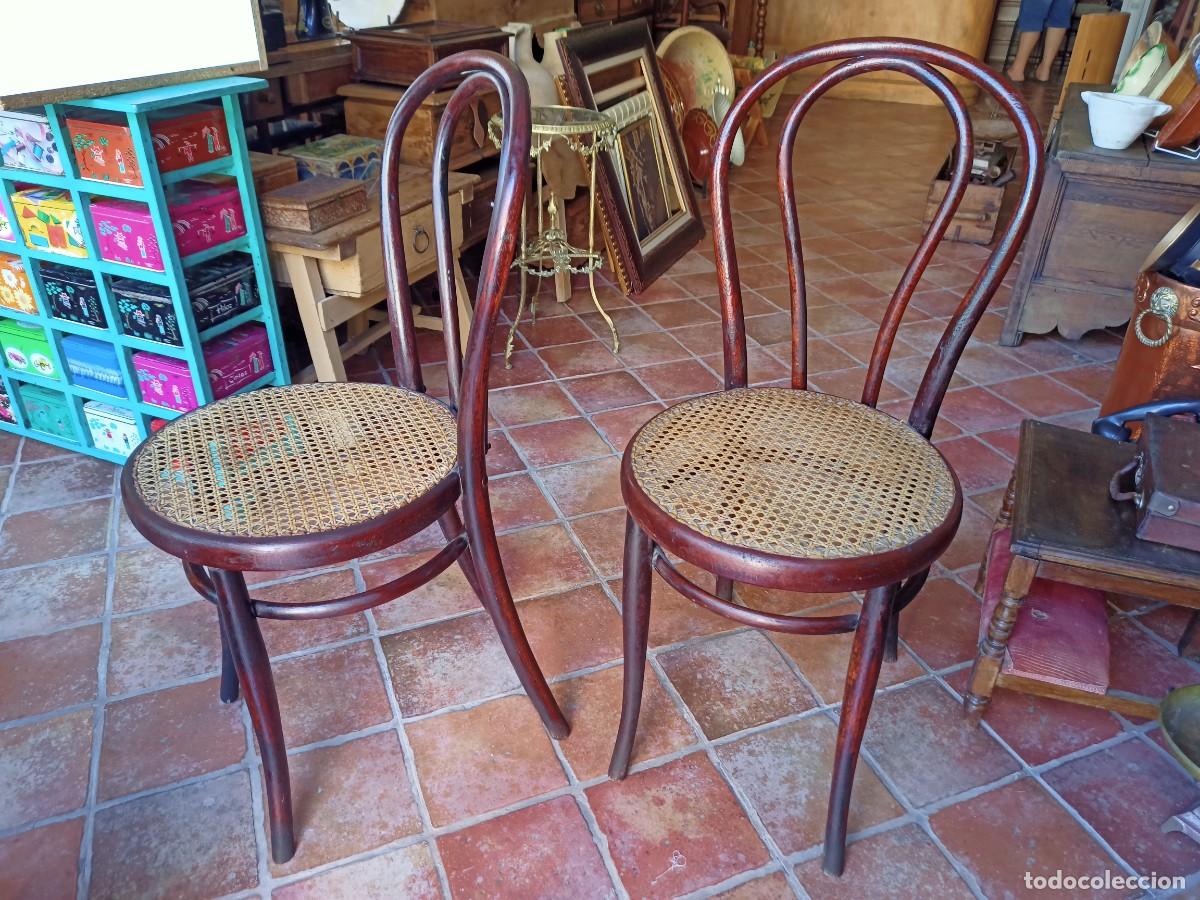 Antig&uuml;edades: Pareja de sillas thonet - Foto 1