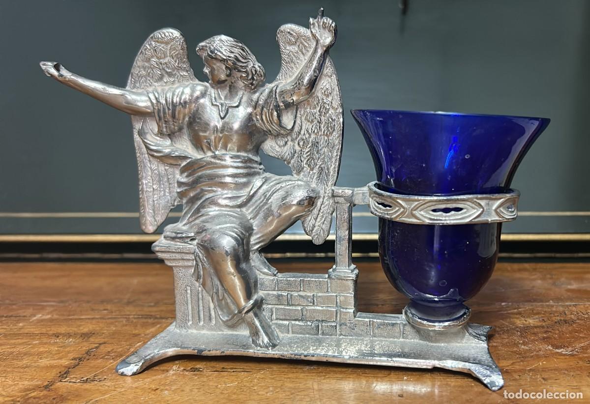 Antig&uuml;edades: PORTALAMPARITAS ANTIGUA DE DIFUNTOS 20 CMS LONGITUD Y 14 CMS. ALTURA