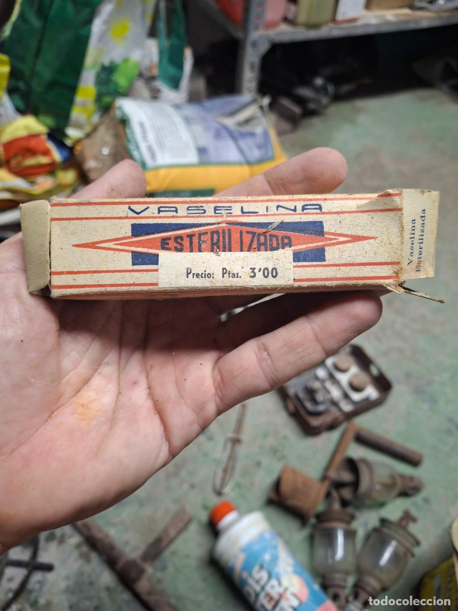 Antig&uuml;edades: Antiguo envase vaselina esterilizada Farmacia botiquin