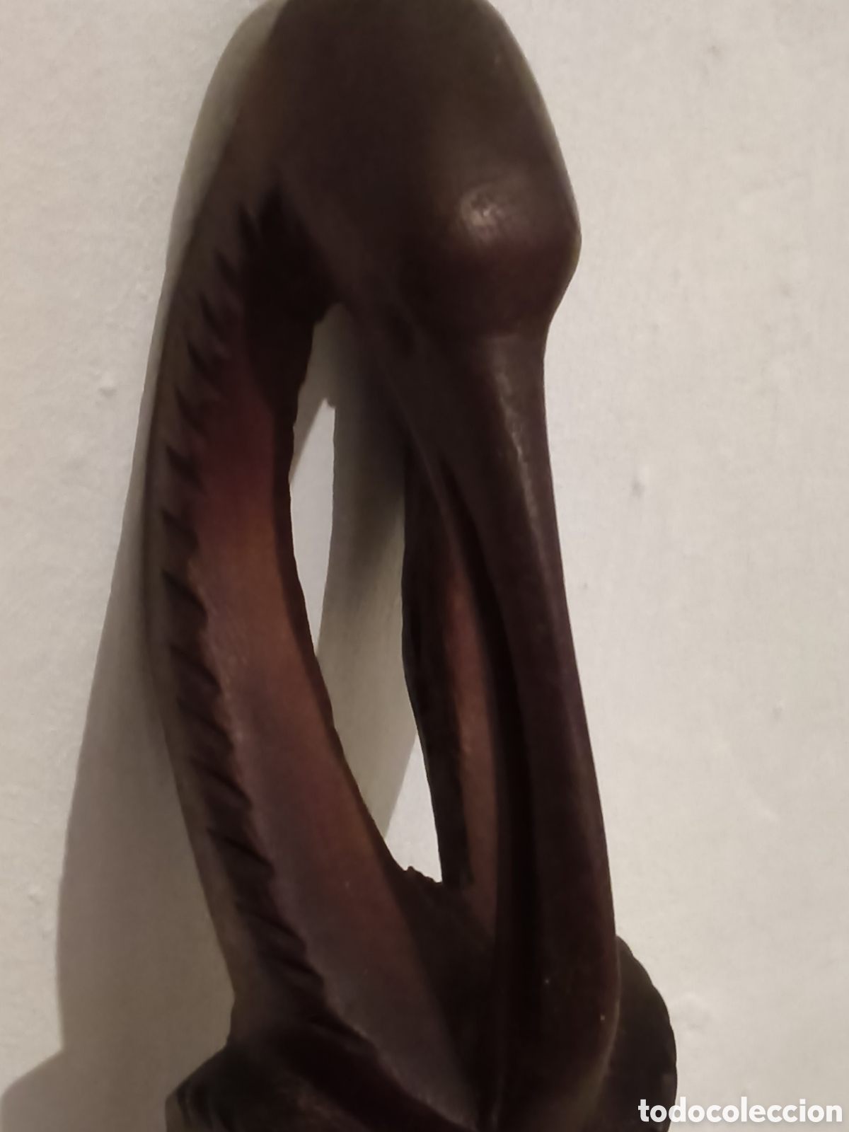 Antig&uuml;edades: Figura de madera tallada a mano - Foto 4