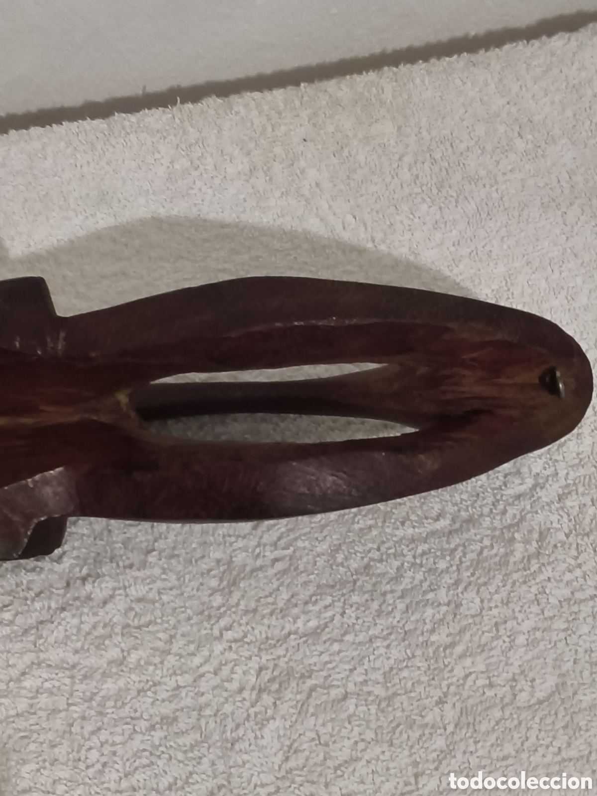Antig&uuml;edades: Figura de madera tallada a mano - Foto 5