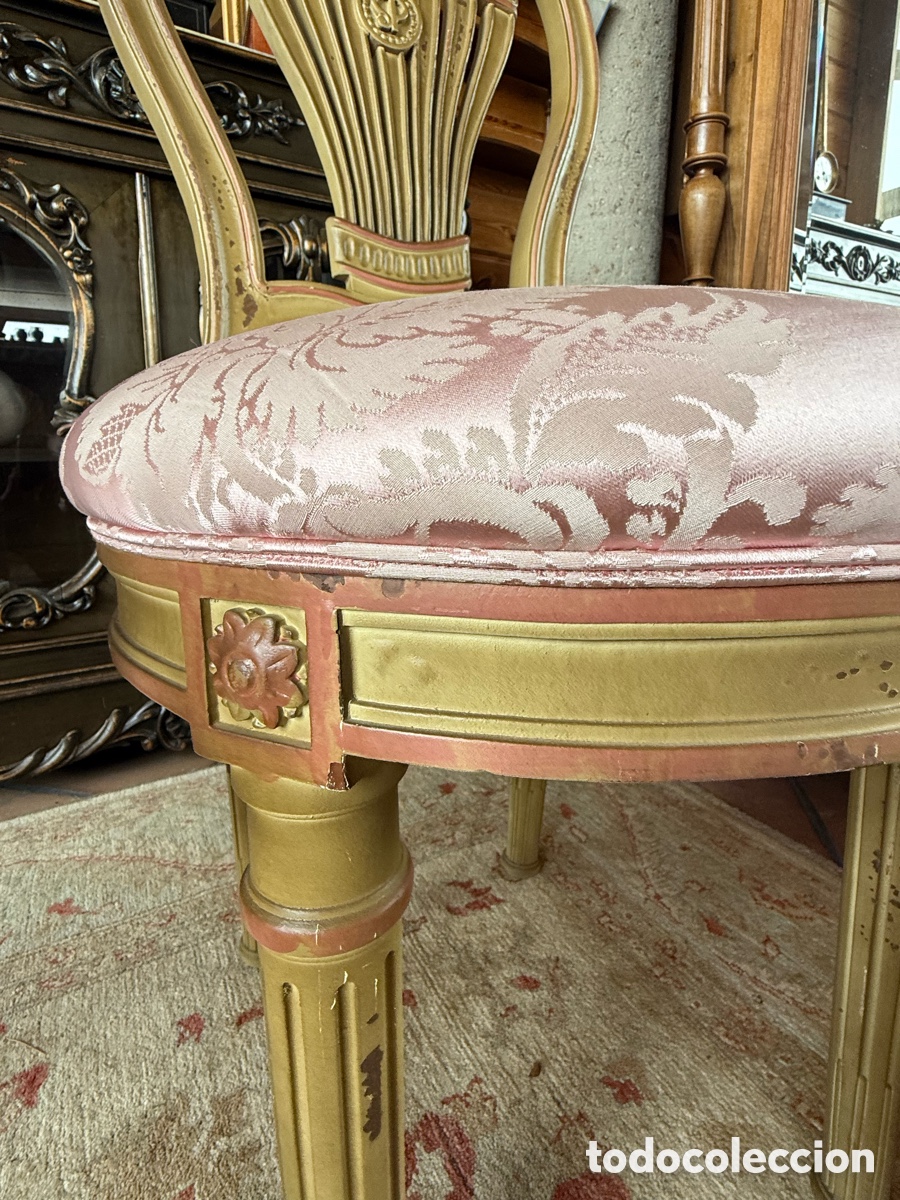 Antig&uuml;edades: Pareja de sillas tipo &ldquo;Montgolfier&rdquo; - Foto 4