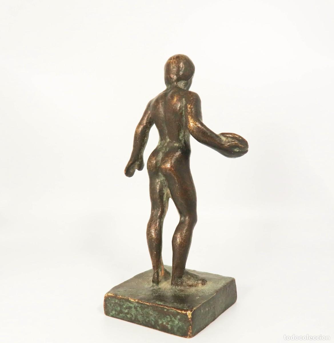 Antig&uuml;edades: DISC&Oacute;BOLO EX VOTO BRONCE R&Eacute;PLICA - Foto 3