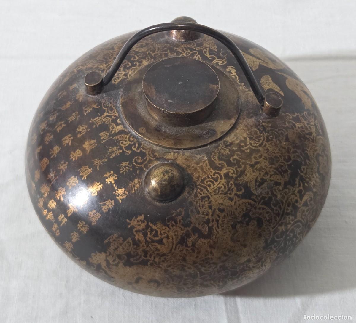 Antig&uuml;edades: Calentador de camas chino de bronce