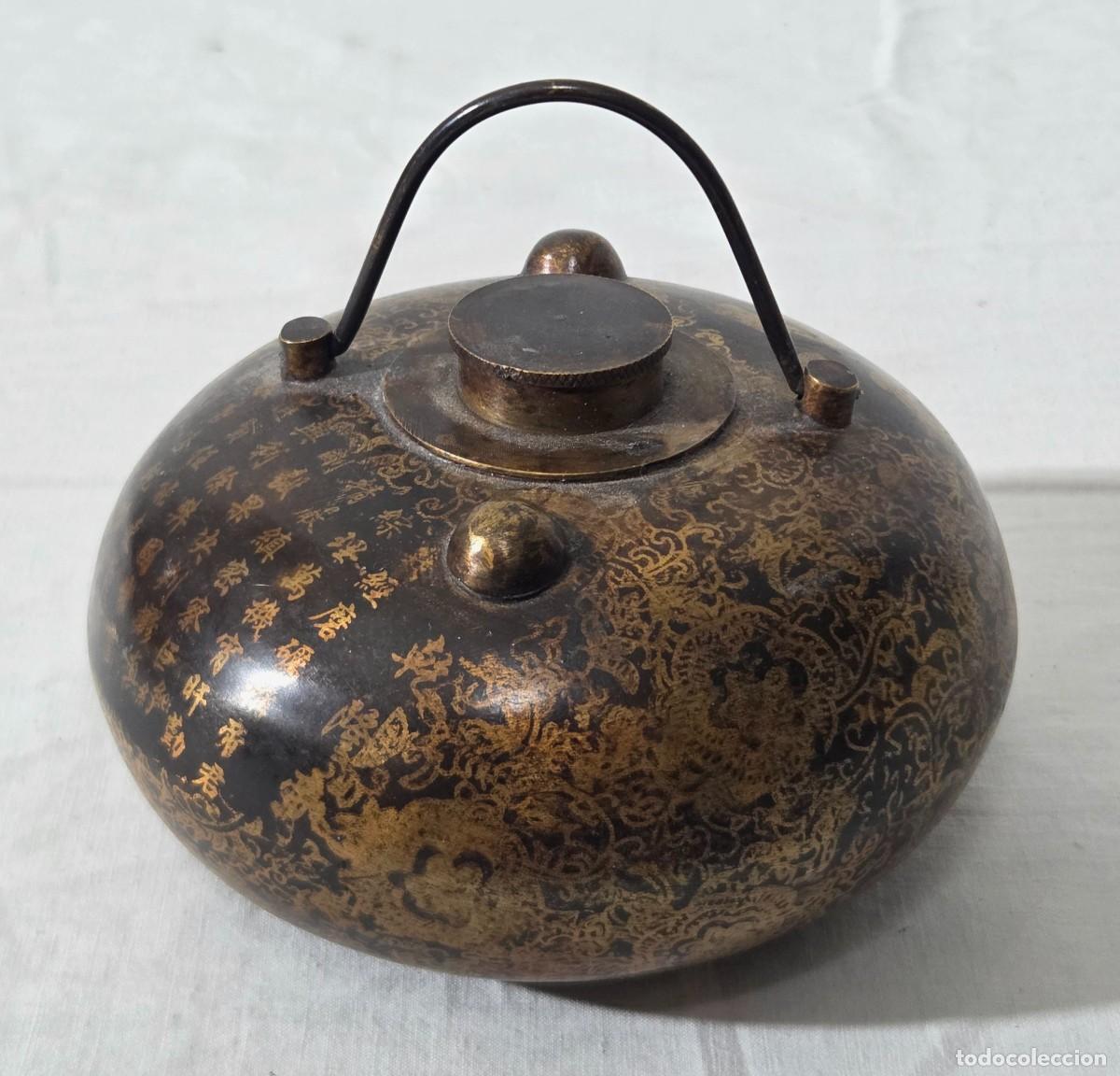 Antig&uuml;edades: Calentador de camas chino de bronce - Foto 2