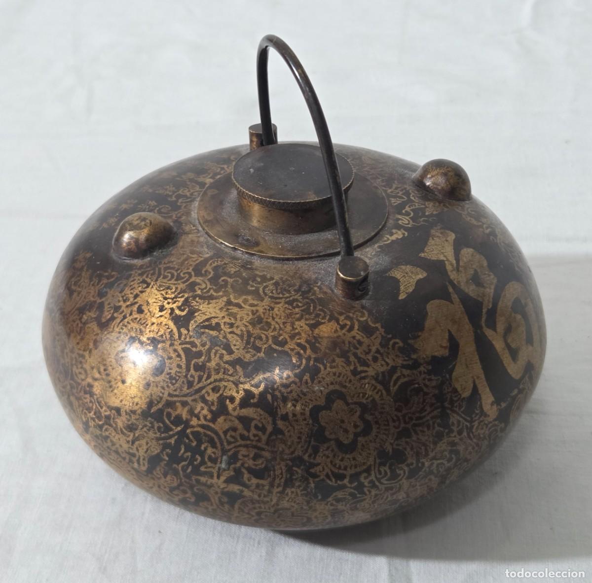 Antig&uuml;edades: Calentador de camas chino de bronce - Foto 3