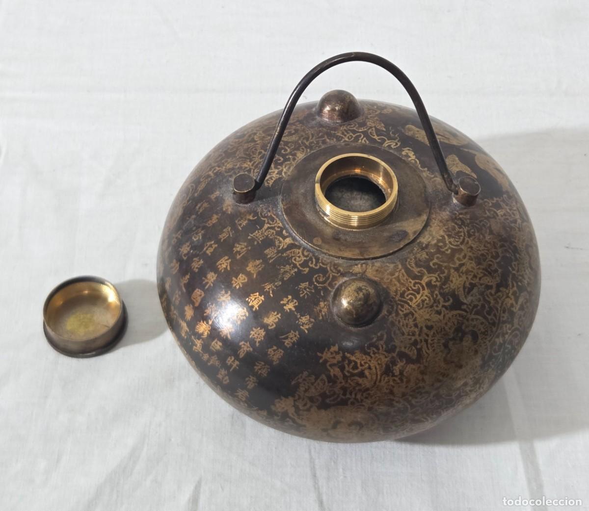Antig&uuml;edades: Calentador de camas chino de bronce - Foto 10