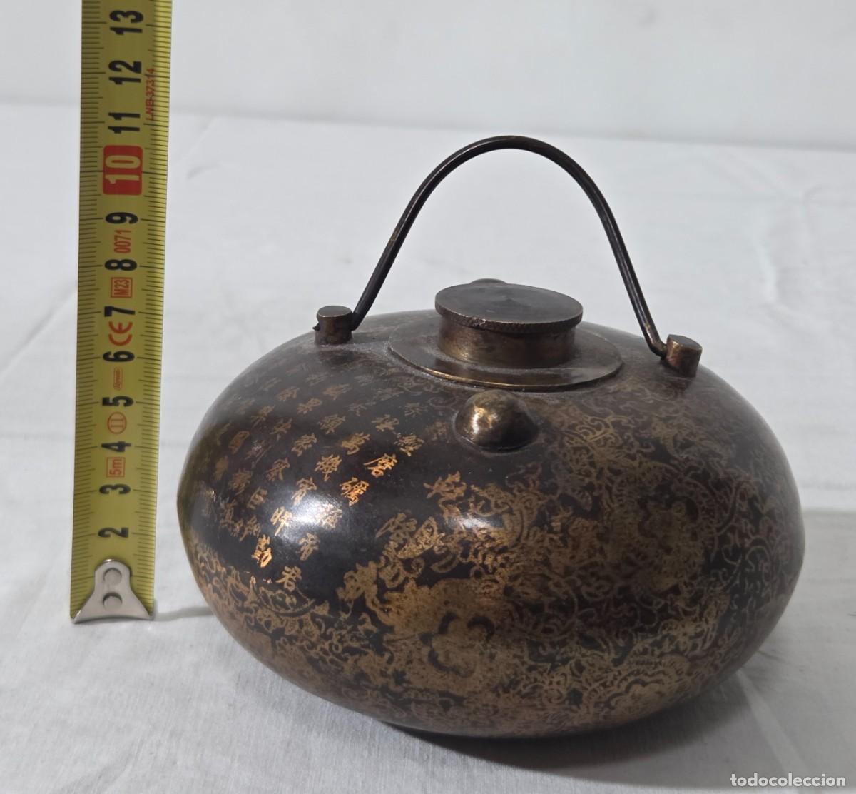 Antig&uuml;edades: Calentador de camas chino de bronce - Foto 13