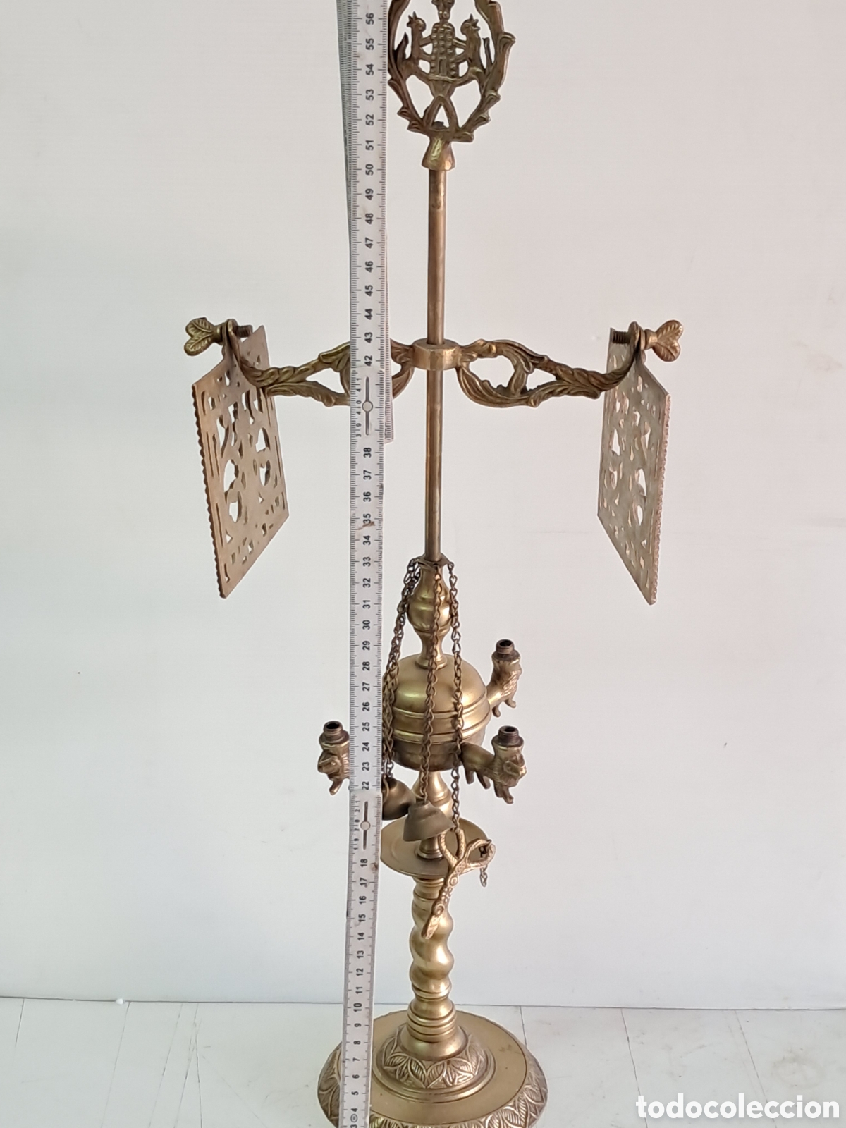 Antig&uuml;edades: Antiguo vel&oacute;n en bronce - Foto 2