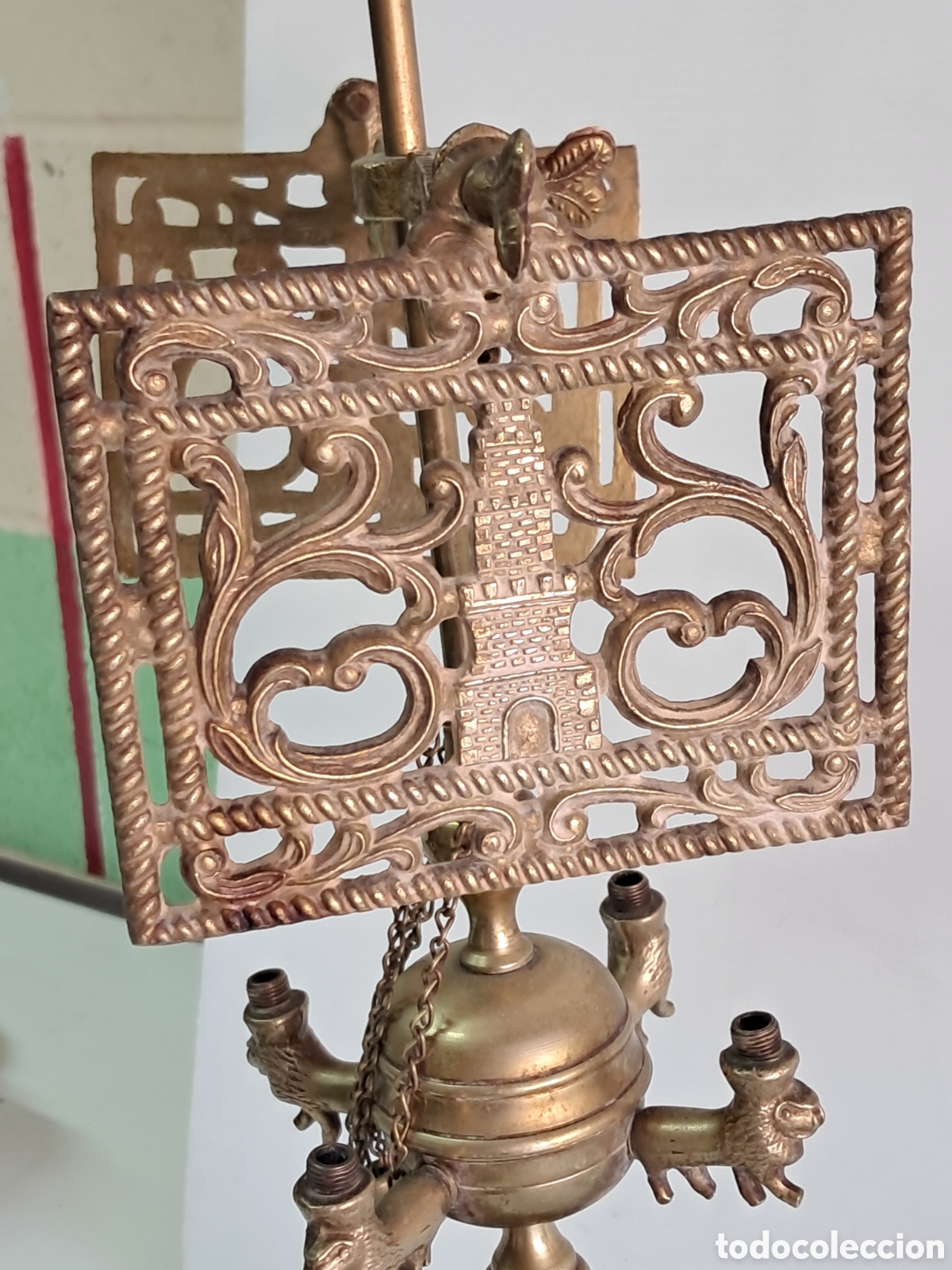 Antig&uuml;edades: Antiguo vel&oacute;n en bronce - Foto 3