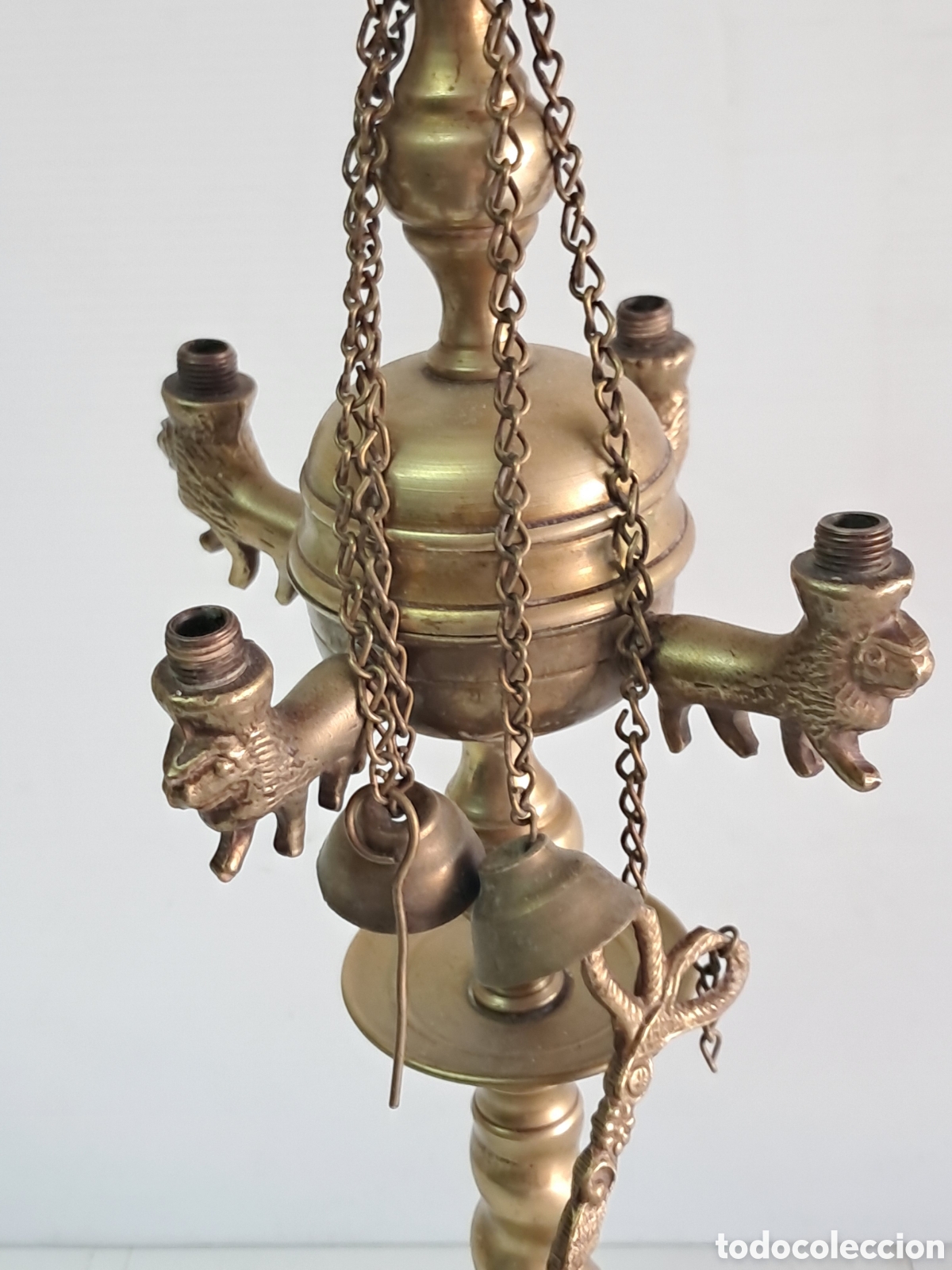 Antig&uuml;edades: Antiguo vel&oacute;n en bronce - Foto 4